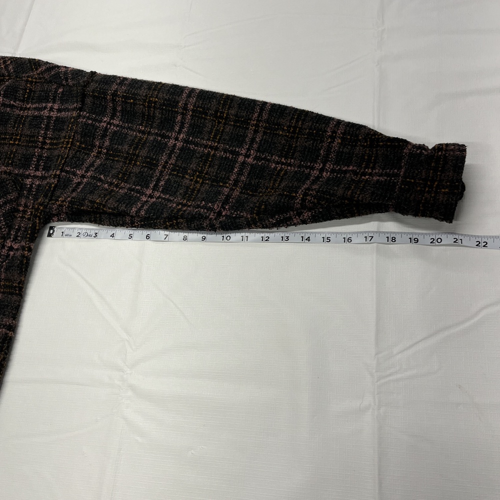 Summit UK Flannel Heavy Jacket Plaid Snap Button Up Chest Hip Pockets Medium - Picture 9 of 11
